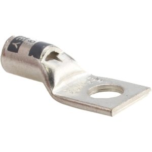 THOMAS & BETTS Square Ring Terminal: Non-Insulated, 4 AWG, Compression Connection 54139