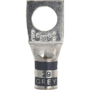 THOMAS & BETTS Square Ring Terminal: Non-Insulated, 4 AWG, Compression Connection 54140