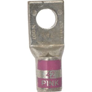 THOMAS & BETTS Square Ring Terminal: Non-Insulated, 1/0 AWG, Compression Connection 54109