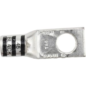 THOMAS & BETTS Square Ring Terminal: Non-Insulated, 2/0 AWG, Compression Connection 54160