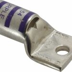 THOMAS & BETTS Rectangle Ring Terminal: Non-Insulated, 4/0 AWG, Compression Connection 54167