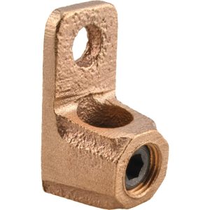 THOMAS & BETTS D Shaped Ring Terminal: Non-Insulated, 2 to 4/0 AWG, Crimp Connection 71014