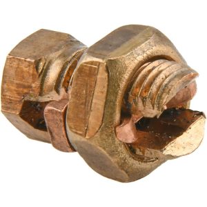 THOMAS & BETTS 8 to 6 AWG, Copper Wire Compatible, Copper Alloy, Hex Split Bolt Connector 6H
