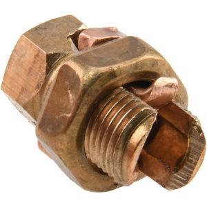 THOMAS & BETTS 8 to 3 AWG, Copper Wire Compatible, Copper Alloy, Hex Split Bolt Connector 3H