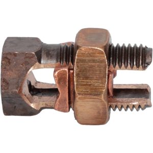 THOMAS & BETTS 14 to 1/0 AWG, Copper Wire Compatible, Copper Alloy, Hex Split Bolt Connector 10H