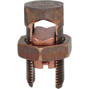 THOMAS & BETTS 2 to 4/0 AWG, Copper Wire Compatible, Copper Alloy, Hex Split Bolt Connector 30H