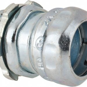 THOMAS & BETTS Conduit Connector: For EMT, Steel, 1/2" Trade Size 5121-TB