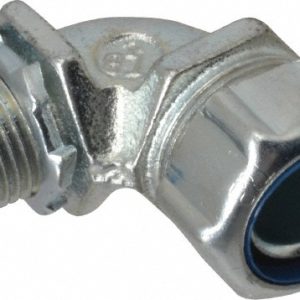THOMAS & BETTS Conduit Connector: For Liquid-Tight, Malleable Iron, 1/2" Trade Size 5352-TB