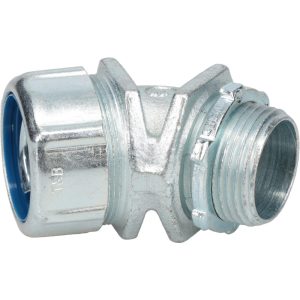 THOMAS & BETTS Conduit Connector: For Liquid-Tight, Malleable Iron, 1" Trade Size 5244