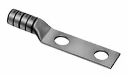 THOMAS & BETTS Rectangle Ring Terminal: Non-Insulated, 2 AWG, Compression Connection 54856BE