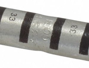 THOMAS & BETTS Butt Splice Terminal: Crimp-On Connection, 2 AWG 54807