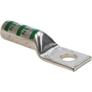 THOMAS & BETTS Square Ring Terminal: Non-Insulated, 1 AWG, Compression Connection 54947BE
