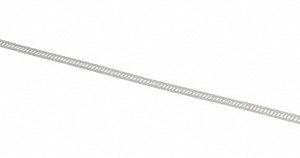 THOMAS & BETTS Cable Tie Duty: 12" Long, Black, Stainless Steel, Standard TYS12-280