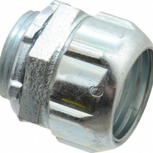 THOMAS & BETTS Conduit Connector: For Rigid & Intermediate (IMC), Malleable Iron, 1" Trade Size 8321
