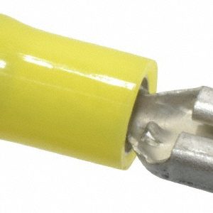 THOMAS & BETTS Wire Disconnect: Female, Yellow, Nylon, 12-10 AWG, 1/4" Tab Width RC10-250F