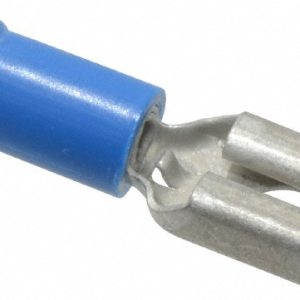THOMAS & BETTS Wire Disconnect: Female, Blue, Vinyl, 16-14 AWG, 1/4" Tab Width 14RB-250F