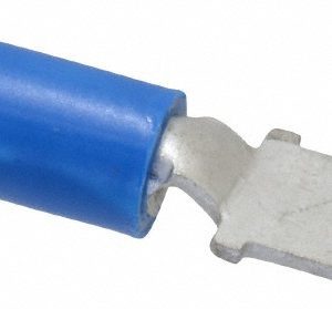 THOMAS & BETTS Wire Disconnect: Male, Blue, Vinyl, 16-14 AWG, 1/4" Tab Width 14RB-250T