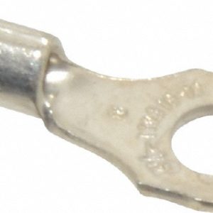 THOMAS & BETTS D Shaped Ring Terminal: Non-Insulated, 18 to 14 AWG, Crimp Connection B14-8