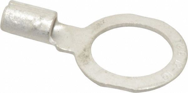 THOMAS & BETTS D Shaped Ring Terminal: Non-Insulated, 12 to 10 AWG, Crimp Connection C10-12