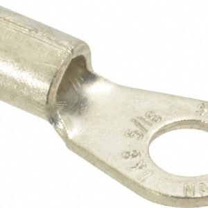 THOMAS & BETTS Circular Ring Terminal: Non-Insulated, 6 AWG, Crimp Connection E6-516