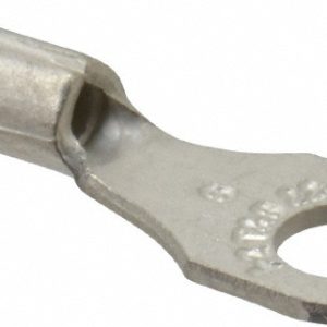 THOMAS & BETTS D Shaped Ring Terminal: Non-Insulated, 22 to 16 AWG, Crimp Connection A18-6