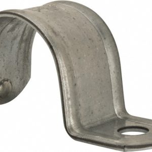 THOMAS & BETTS 1-1/2" Pipe, Steel, Zinc Plated" Pipe or Conduit Strap TS105