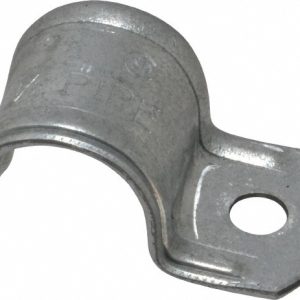 THOMAS & BETTS 1/2" Pipe, Steel, Zinc Plated" Pipe or Conduit Strap HS101