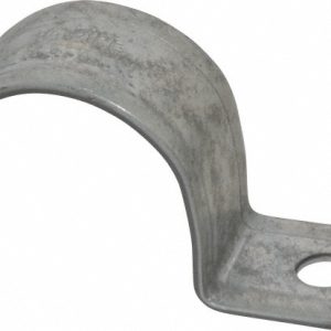 THOMAS & BETTS 1-1/2" Pipe, Steel, Zinc Plated" Pipe or Conduit Strap HS105