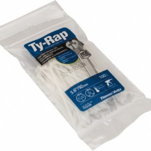 THOMAS & BETTS Cable Tie Duty: 3.62" Long, Natural, Nylon, Standard TY523M