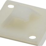 THOMAS & BETTS Natural (Color), Nylon, Four & Two Way Cable Tie Mounting Base TC5347A