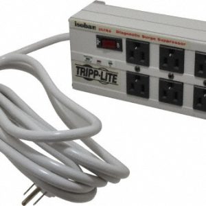 TRIPP-LITE 8 Outlets, 120 Volts, 15 Amps, 12' Cord, Power Outlet Strip ISOBAR8 ULTRA