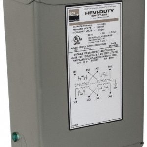 SOLA/HEVI-DUTY 1 Phase, 240-480 Volt Input, 120/240 Volt Output, 60 Hz, 1 kVA, General Purpose Transformer HS1F1BS