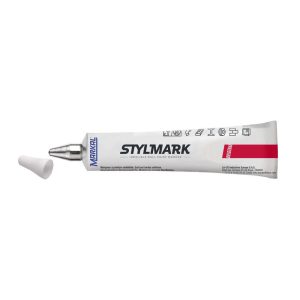 MARKAL Liquid Paint Marker: White, Ball Tip 96652