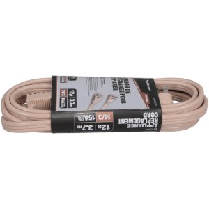 SOUTHWIRE 12', 14/3 Gauge/Conductors, Beige Indoor Extension Cord 3535SW3323