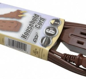 SOUTHWIRE 6', 16/2 Gauge/Conductors, Brown Indoor Extension Cord 94018907