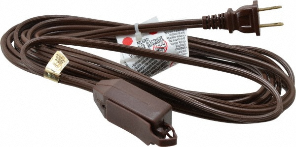 SOUTHWIRE 15', 16/2 Gauge/Conductors, Brown Indoor Extension Cord 94048907