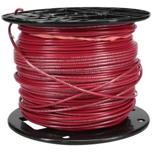 SOUTHWIRE Machine Tool Wire: 16 AWG, Red, 500' Long, Polyvinylchloride, 0.12" OD 411020504