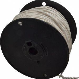 SOUTHWIRE Machine Tool Wire: 16 AWG, White, 500' Long, Polyvinylchloride, 0.12" OD 411020501