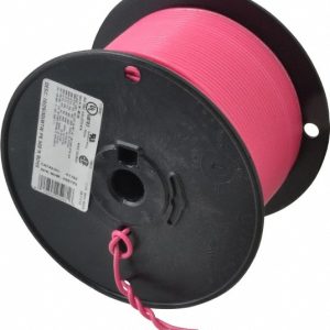SOUTHWIRE Machine Tool Wire: 16 AWG, Pink, 500' Long, Polyvinylchloride, 0.12" OD 411020511