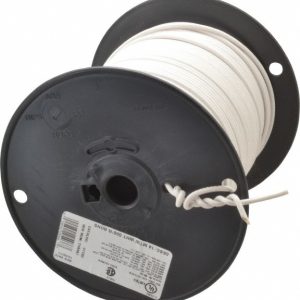 SOUTHWIRE Machine Tool Wire: 14 AWG, White, 500' Long, Polyvinylchloride, 0.136" OD 411030501