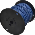 SOUTHWIRE Machine Tool Wire: 14 AWG, Blue, 500' Long, Polyvinylchloride, 0.136" OD 411030506