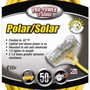 SOUTHWIRE 50', 12/3 Gauge/Conductors, Yellow Indoor & Outdoor Extension Cord 3488SW0002