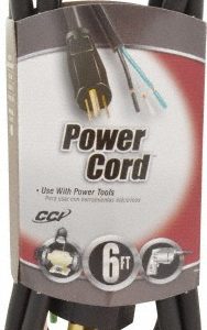 SOUTHWIRE 6', 16/3 Gauge/Conductors, Black Outdoor Replacement Cord 9855SW0008