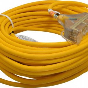 SOUTHWIRE 100', 12/3 Gauge/Conductors, Yellow Outdoor Extension Cord 3489SW0002