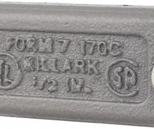 HUBBELL KILLARK 1/2" Trade, Cast Iron Conduit Body Cover Plate 170C