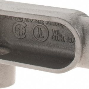 HUBBELL KILLARK Form 7, LR Body, 1-1/4" Trade, IMC, Rigid Iron Conduit Body LR47