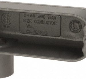 HUBBELL KILLARK Form 85, LR Body, 1" Trade, IMC, Rigid Aluminum Conduit Body OLR-3