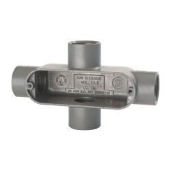 HUBBELL KILLARK Form 85, X Body, 1" Trade, IMC, Rigid Aluminum Conduit Body OX-3
