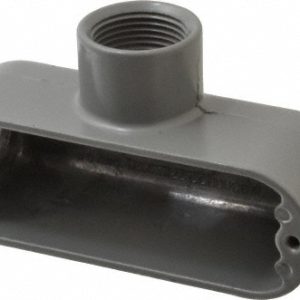 HUBBELL KILLARK Form 85, T Body, 3/4" Trade, IMC, Rigid Aluminum Conduit Body OT-2