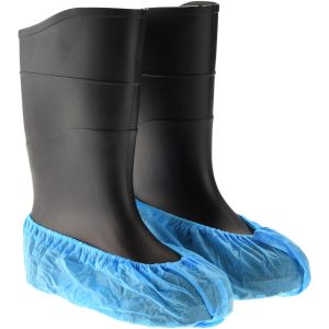 PRO-SAFE Shoe Cover: Non Chemical-Resistant & Water-Resistant, Polypropylene, Blue SC-PP-40B